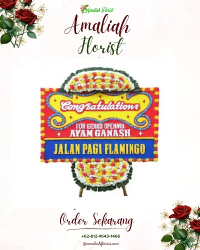 Bunga Papan Congratulation di Mereng